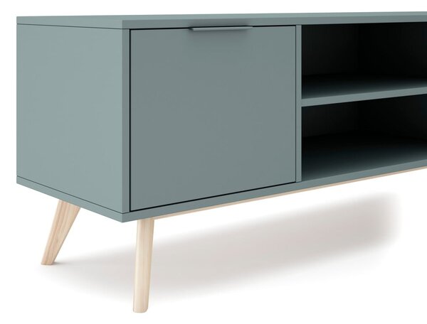 Mobile TV verde polveroso 140x53x40 cm Pisco – Marckeric