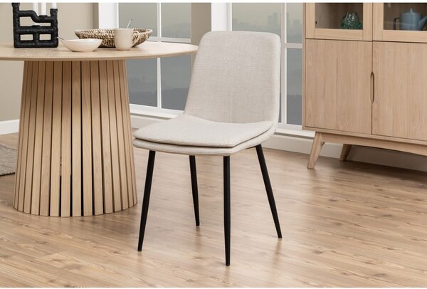 Sedia da pranzo crema Becca - Actona