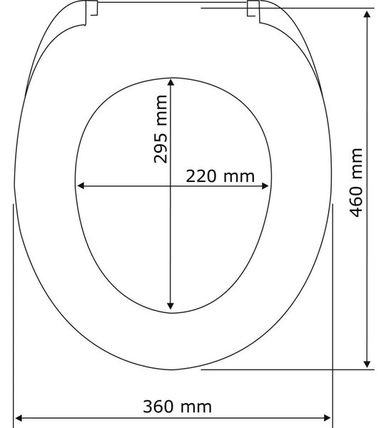 Sedile per wc bianco con chiusura facilitata , 46 x 36 cm Habos - Wenko