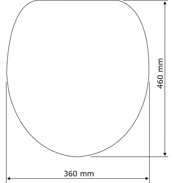 Sedile per wc bianco con chiusura facilitata , 46 x 36 cm Habos - Wenko