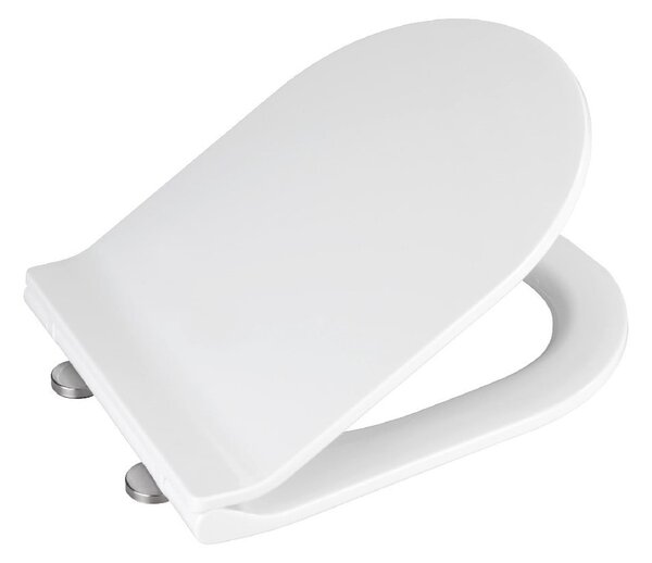 Sedile per wc bianco con chiusura facilitata , 46 x 36 cm Habos - Wenko
