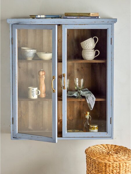 Vetrina in legno di abete blu 81x91 cm Hazem - Bloomingville