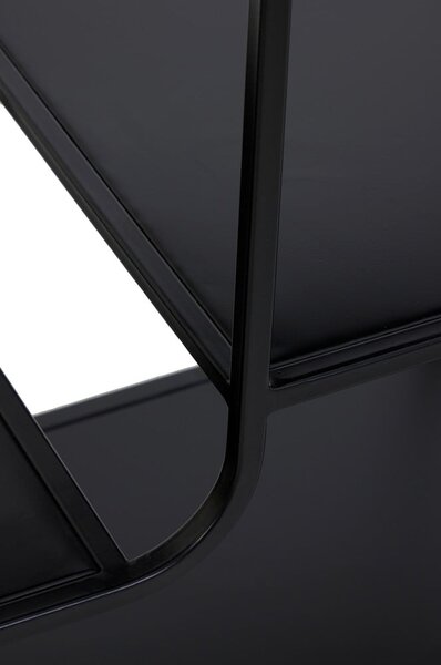 Libreria in metallo nero 141x81,5 cm Winston - Light & Living
