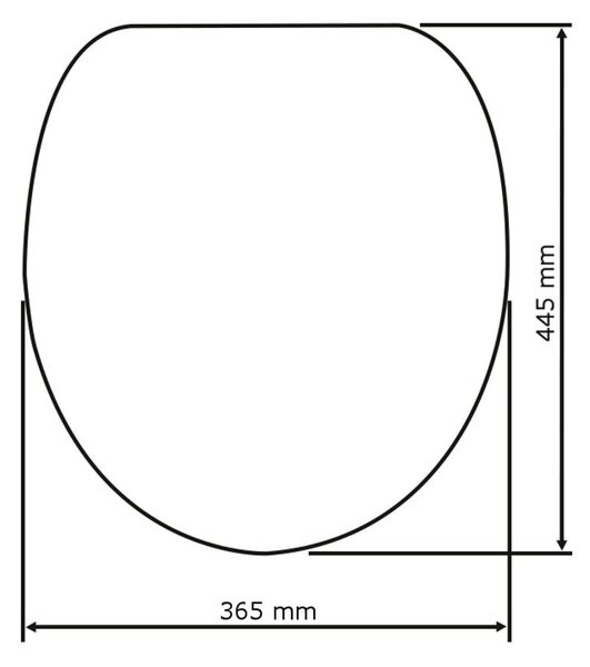 Sedile WC , 44,5 x 36,5 cm Ape - Wenko