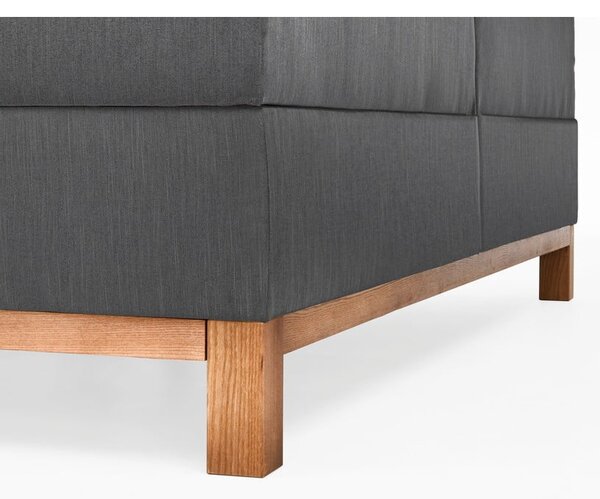 Letto boxspring grigio scuro con contenitore 180x200 cm Catania - Meise Möbel