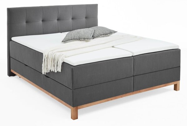 Letto boxspring grigio scuro con contenitore 180x200 cm Catania - Meise Möbel