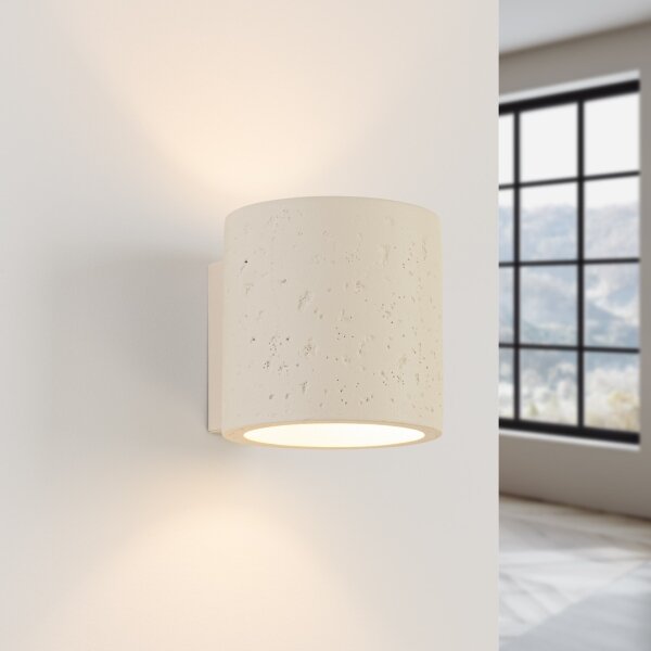 Sollux SL.1840 - Applique a spot da parete ORBIS 1xG9/8W/230V cemento/crema