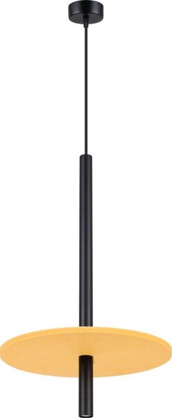 Sollux SL.1880 - Sospensione a cavo FELTRO 1xG9/8W/230V nero/giallo