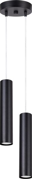 Sollux SL.1869 - Sospensione a cavo LAGOS 2xGU10/10W/230V nero