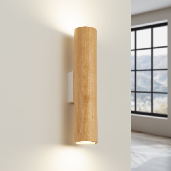 Sollux SL.1878 - Lampada da parete LINO 2xGU10/10W/230V faggio