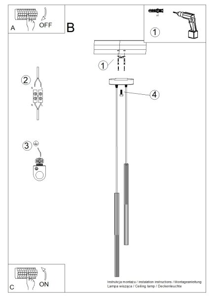 Sollux SL.1866 - Lampadario sospeso ARCHE 2xG9/8W/230V bianco