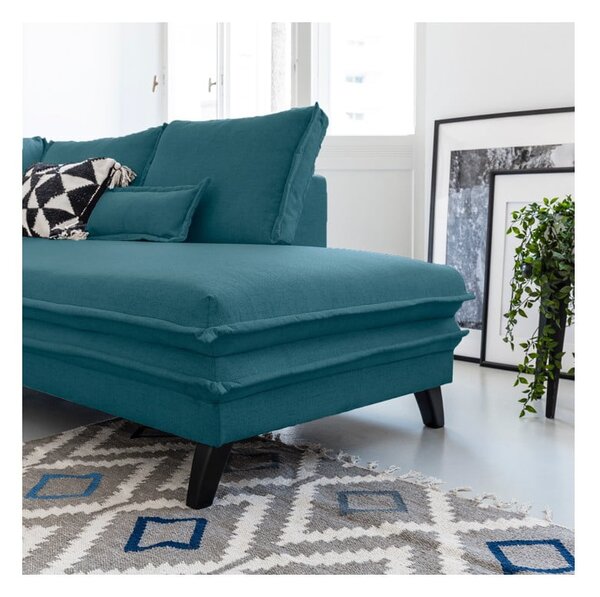 Divano letto a U turchese, angolo destro Charming Charlie - Miuform