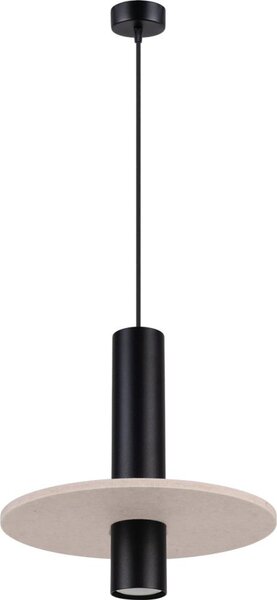 Sollux SL.1882 - Sospensione a cavo PELTA 1xGU10/10W/230V nero/crema