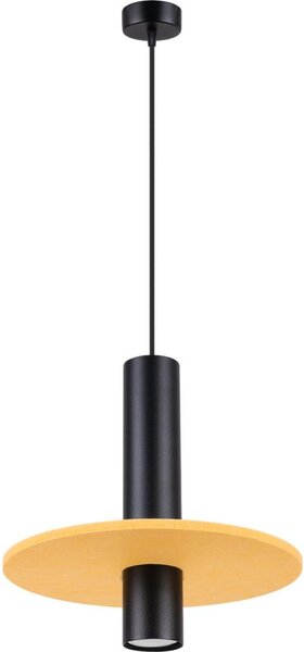 Sollux SL.1883 - Lampada a sospensione su cavo PELTA 1xGU10/10W/230V nero/giallo
