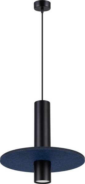 Sollux SL.1884 - Lampada a sospensione a cavo PELTA 1xGU10/10W/230V nero/blu