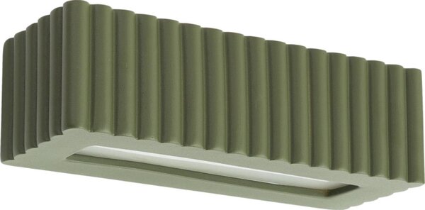 Sollux SL.1888 - Applique RIGATA 1xE27/15W/230V ceramica/verde