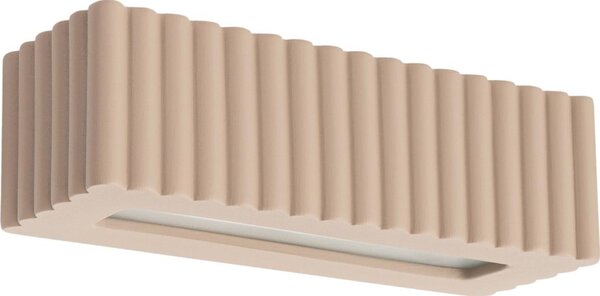 Sollux SL.1887 - Applique RIGATA 1xE27/15W/230V ceramica/taupe