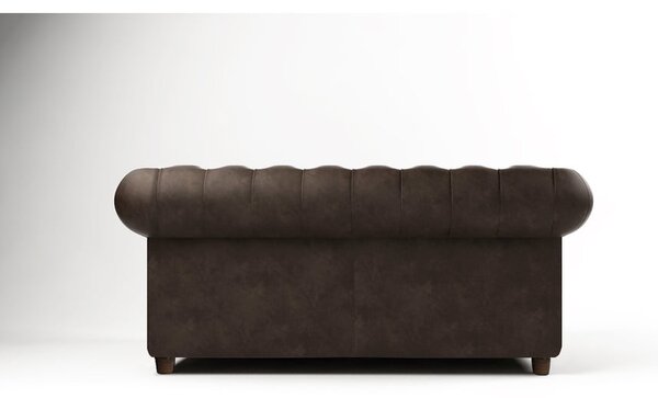 Divano in velluto marrone scuro 184 cm Cambridge - Ropez