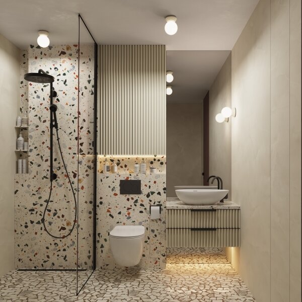 Sollux SL.1891 - Applique da bagno ZORI 1xG9/8W/230V IP44 beige