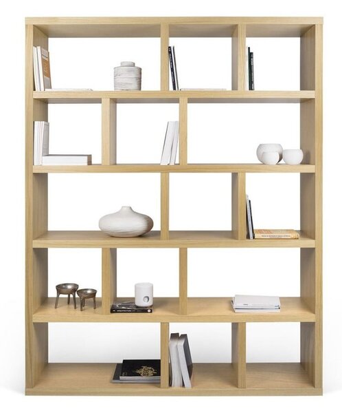 Libreria color legno effetto rovere 150x198 cm Berlin - TemaHome