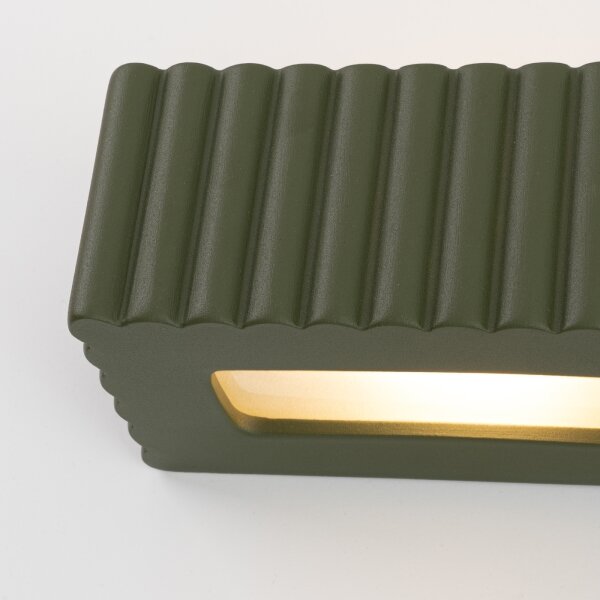 Sollux SL.1888 - Applique RIGATA 1xE27/15W/230V ceramica/verde