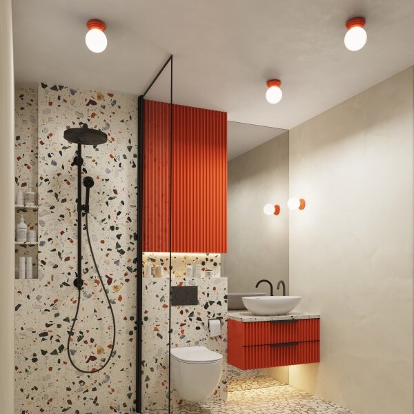Sollux SL.1895 - Applique da bagno ZORI 1xG9/8W/230V IP44 rosa
