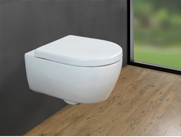 Sedile per wc con chiusura automatica 35,5 x 46 cm Exclusive No. 9 - Wenko