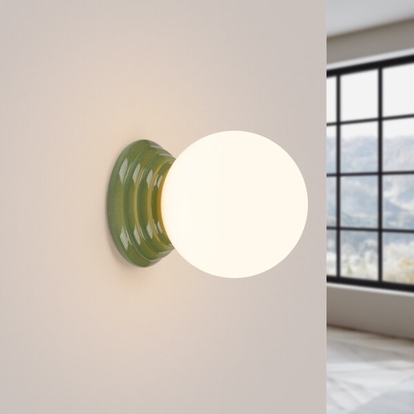 Sollux SL.1894 - Applique da bagno ZORI 1xG9/8W/230V IP44 verde