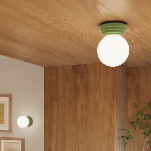Sollux SL.1894 - Applique da bagno ZORI 1xG9/8W/230V IP44 verde