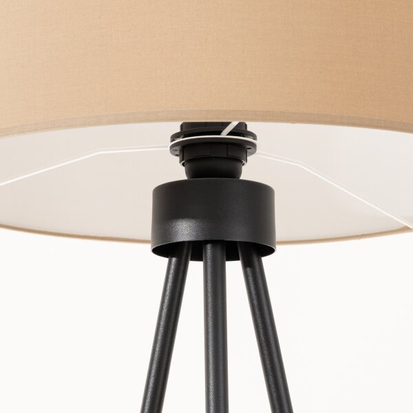 Sollux SL.1853 - Lampada da terra NEVIA 1xE27/15W/230V tortora