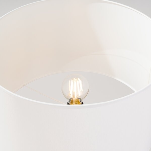 Sollux SL.1908 - Lampada da terra NATT 1xE27/15W/230V bianca