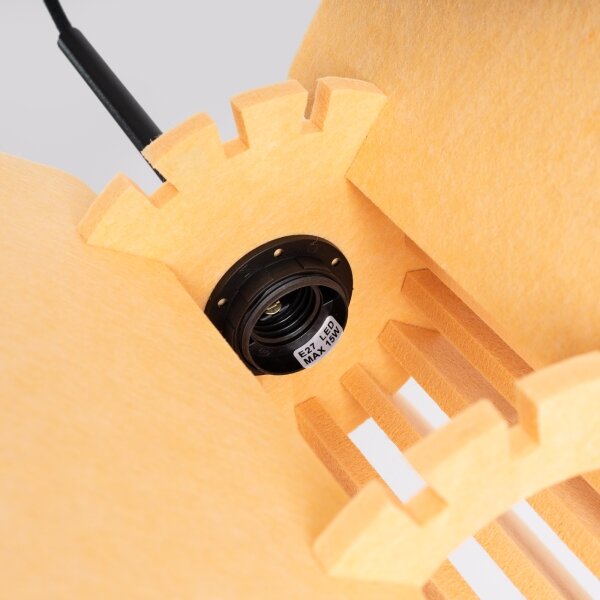Sollux SL.1861 - Lampadario a sospensione con cavo MULA, 1xE27/15W/230V, diametro 45 cm, giallo