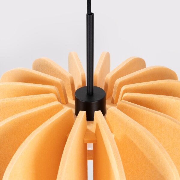 Sollux SL.1861 - Lampadario a sospensione con cavo MULA, 1xE27/15W/230V, diametro 45 cm, giallo