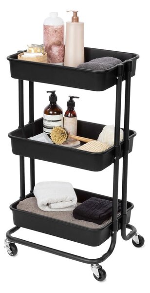 Scaffale mobile in plastica nera 43x36 cm Grena - Compactor