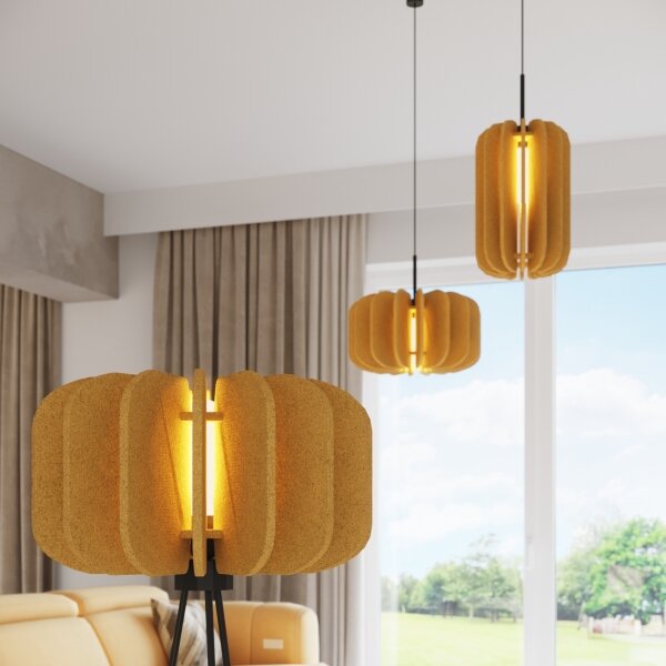 Sollux SL.1864 - Lampada da terra MULA 1xE27/15W/230V gialla