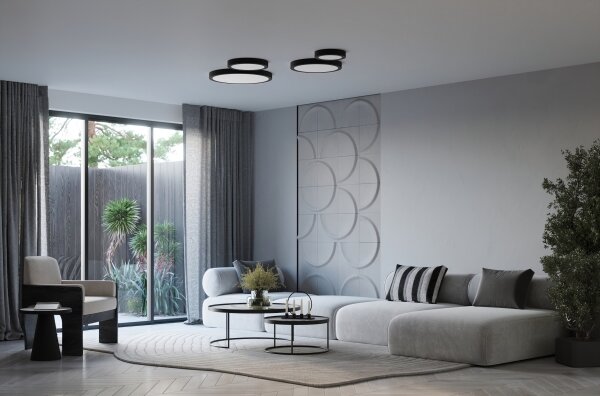 Sollux SL.1249 - Plafoniera ONYX LED, 48W/230V, diametro 60 cm, bianca