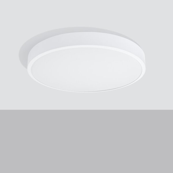 Sollux SL.1249 - Plafoniera ONYX LED, 48W/230V, diametro 60 cm, bianca