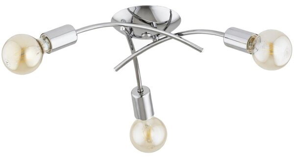 Plafoniera TORIZO 3xE27/15W/230V cromo lucido