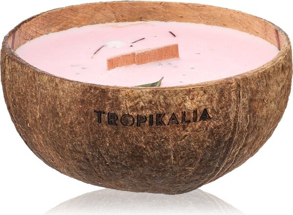 Tropicandle Frozen Cranberry candela profumata con stoppino in legno 350 ml