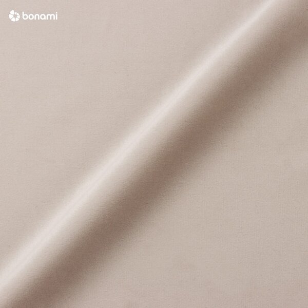 Letto matrimoniale imbottito color crema in velluto con contenitore con rete inclusa 160x200 cm Brody – Mazzini Beds