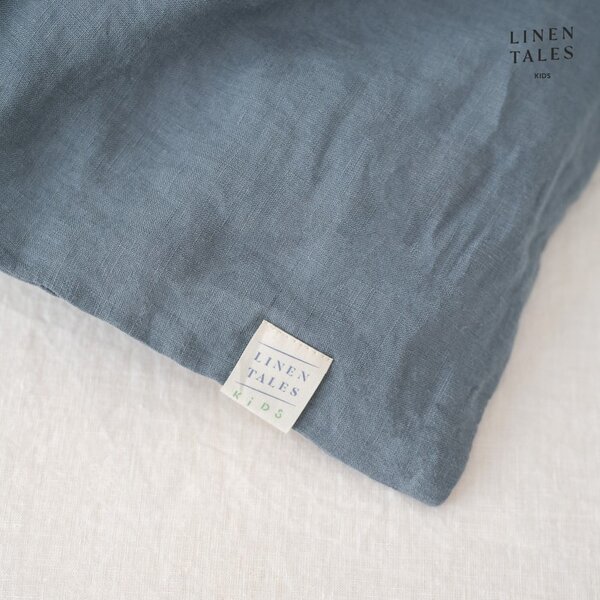 Biancheria da letto per bambini per letto singolo 140x200 cm Blue Fog - Linen Tales