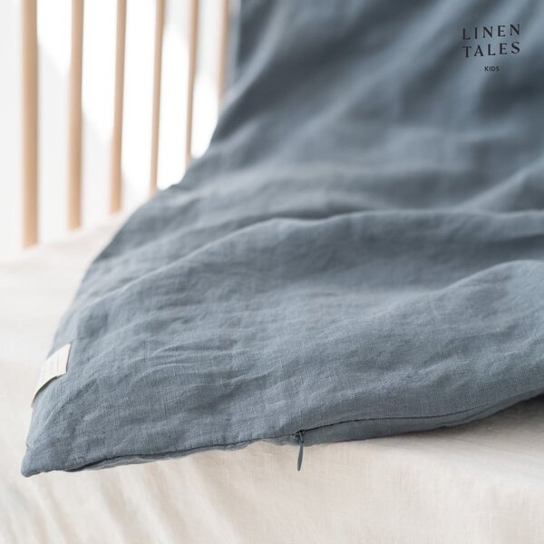 Biancheria da letto per bambini per letto singolo 140x200 cm Blue Fog - Linen Tales