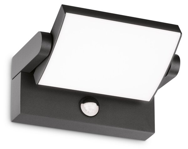 Applique Moderna Swipe Alluminio Antracite Led 21W 3000K Luce Calda