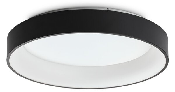 Plafoniera Moderna Ziggy Metallo Nero Led 42W 3000K Luce Calda