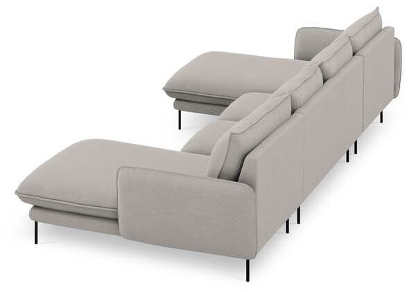 Divano a U grigio chiaro Vienna - Cosmopolitan Design