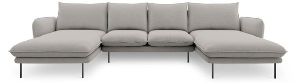 Divano a U grigio chiaro Vienna - Cosmopolitan Design