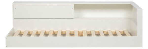 Letto singolo bianco con contenitore 90x200 cm Connect - WOOOD