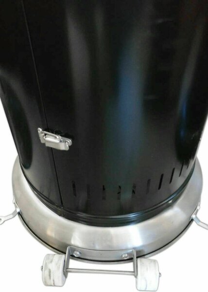 Globex Stufa a Gas per Bombola GPL da Esterno Infrarossi Fungo Riscaldante Potenza 11 kW con Ruote colore Nero - 48259 VOLCANO