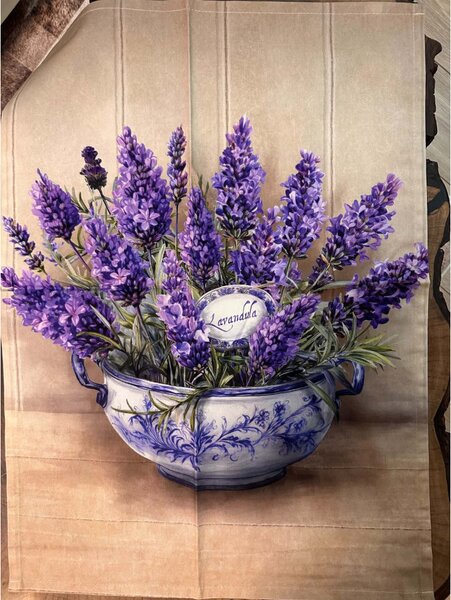 Strofinaccio da cucina in cotone con stampa digitale di erbe aromatiche MIGU24-2 50x70 cm