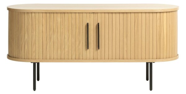 Tavolo TV in rovere di colore naturale 120x56 cm Nola - Unique Furniture